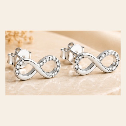 Silver earrings