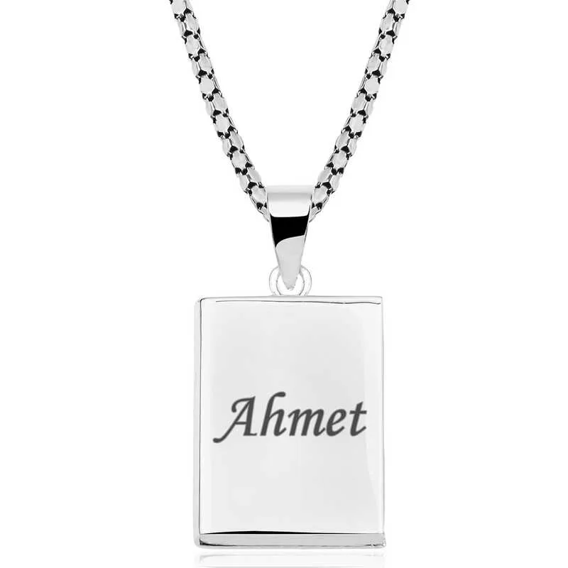 Personalized Sterling Silver Opening Prayer Holder Necklace for Men & Women – Custom Engravable Cevsen Pendant