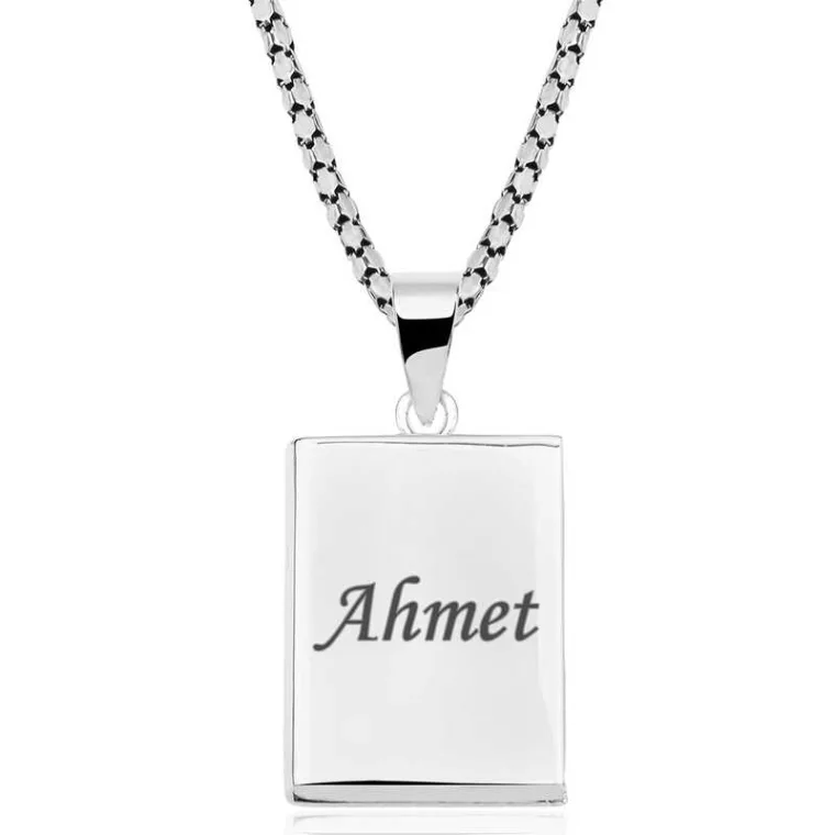 Personalized Sterling Silver Opening Prayer Holder Necklace for Men & Women – Custom Engravable Cevsen Pendant