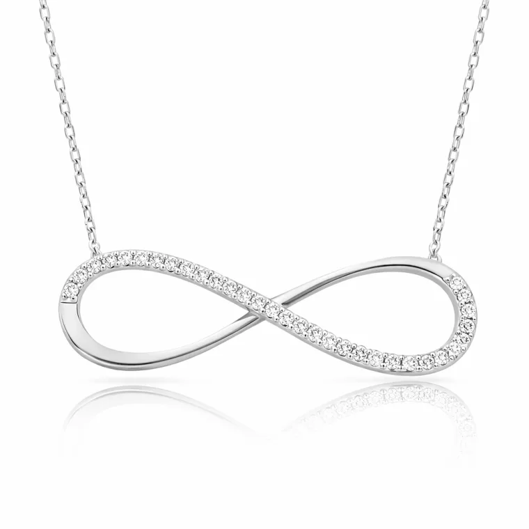 Sterling Silver Infinity Necklace for Women
