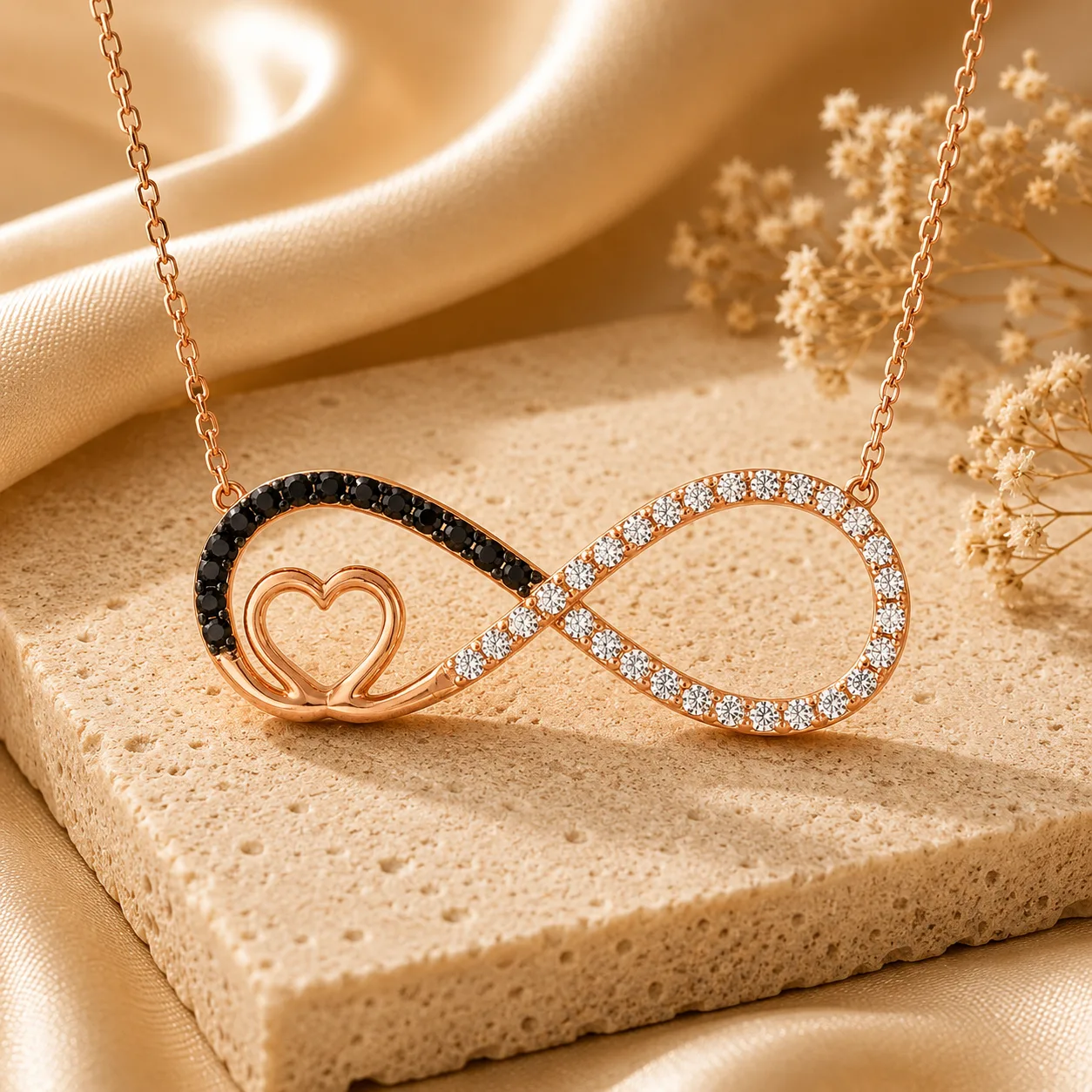 925 Sterling Silver Blue Teardrop Zircon Necklace for Women