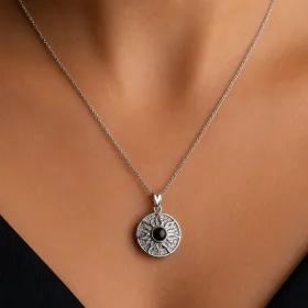 Sterling Silver Sun Projection Necklace “I Love You in 100 Languages” for Women - image 4 thumbnail