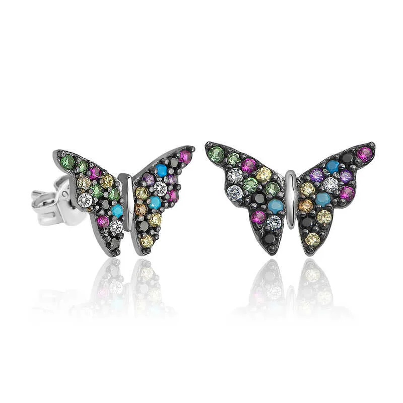 Sterling Silver Square Diamond-Style Zircon Stud Earrings for Women – Modern Pave Set Statement Jewelry