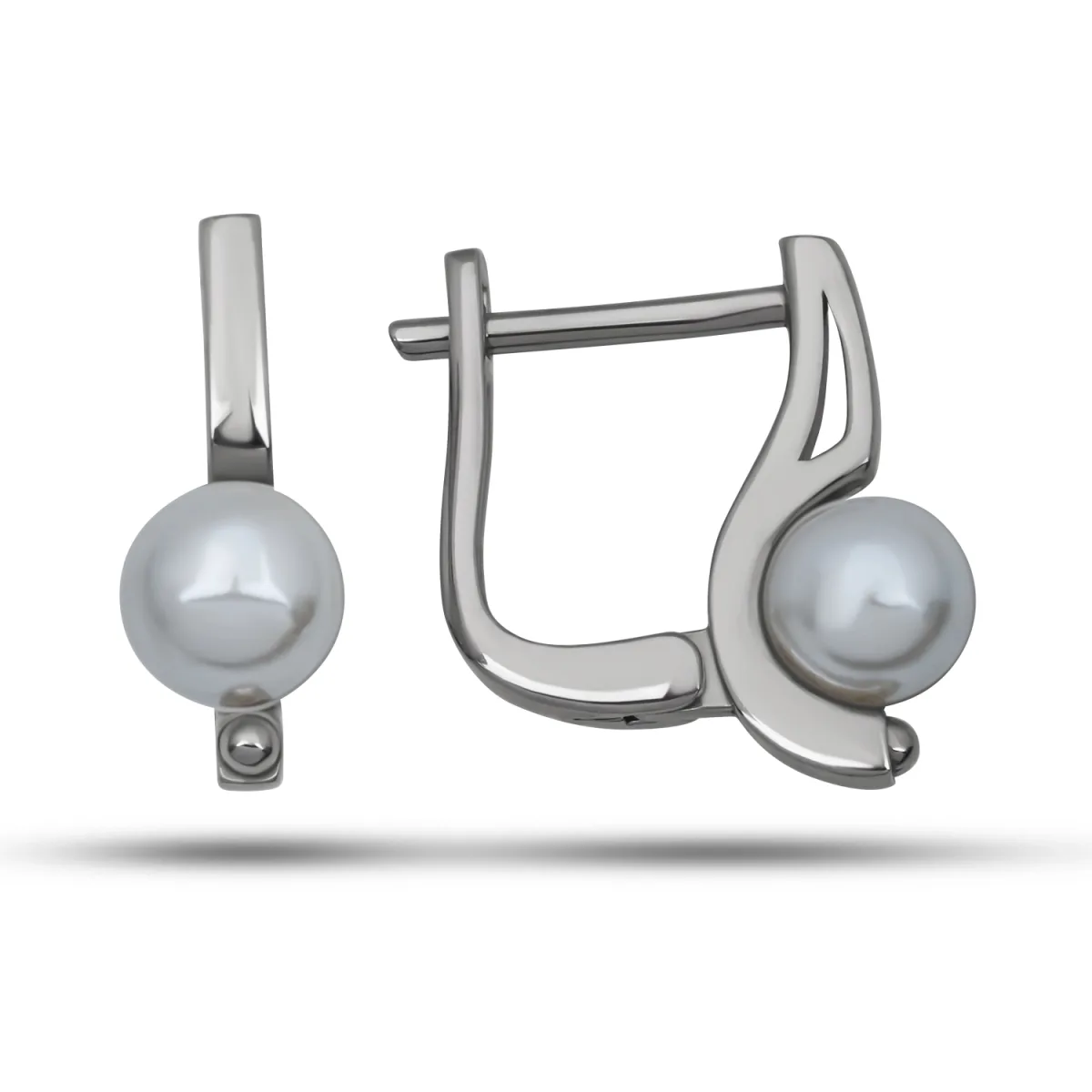 Sterling Silver Pearl Elegance Drop Earrings for Women – Elegant Pearl Dangle Jewelry