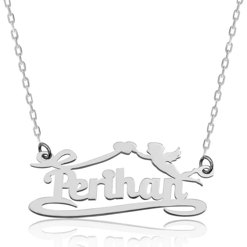 925 Sterling Silver Blue Teardrop Zircon Necklace for Women