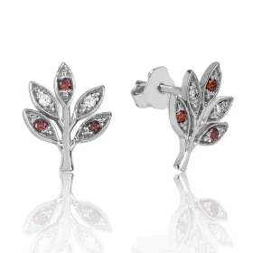 Sterling Silver Love Branch Zircon Stud Earrings for Women – Elegant Romantic Minimal Jewelry - image 2 thumbnail
