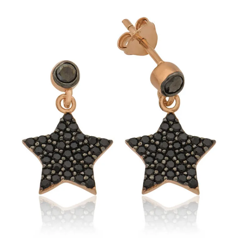 Sterling Silver Celestial Star Stud Earrings for Women – Elegant Everyday Jewelry alternate view