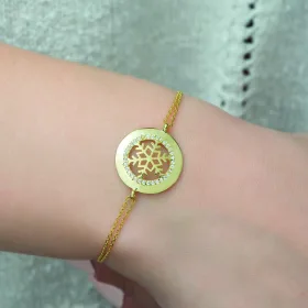 Gold Plated Sterling Silver Snowflake Bracelet for Women | Elegant Winter Inspired Jewelry - image 3 thumbnail