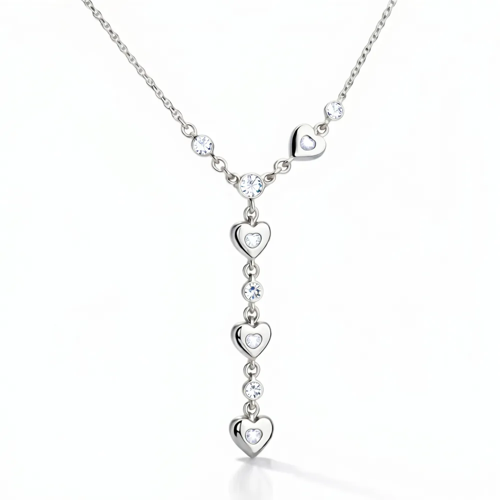 Sterling Silver Sparkling Path to the Heart Pendant Necklace for Women | Romantic Love Symbol Jewelry - image 2