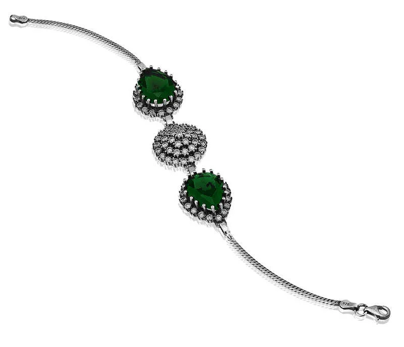 925 Sterling Silver Zircon Butterfly Bracelet for Women