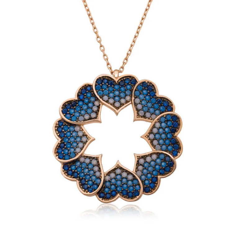 Heart Circle Zircon Necklace
