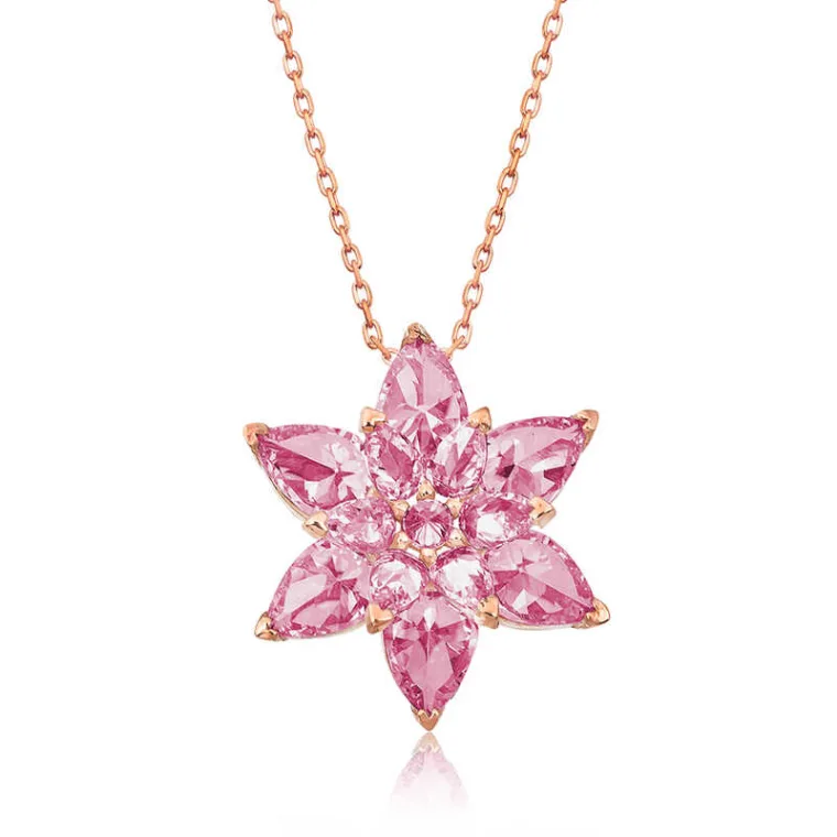 Pink Lotus Necklace