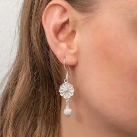 ​Sterling Silver Rhodium Plated Handmade Trabzon Kazaz Drop Earrings for Women | Traditional Kazaziye Jewelry - image 4 thumbnail