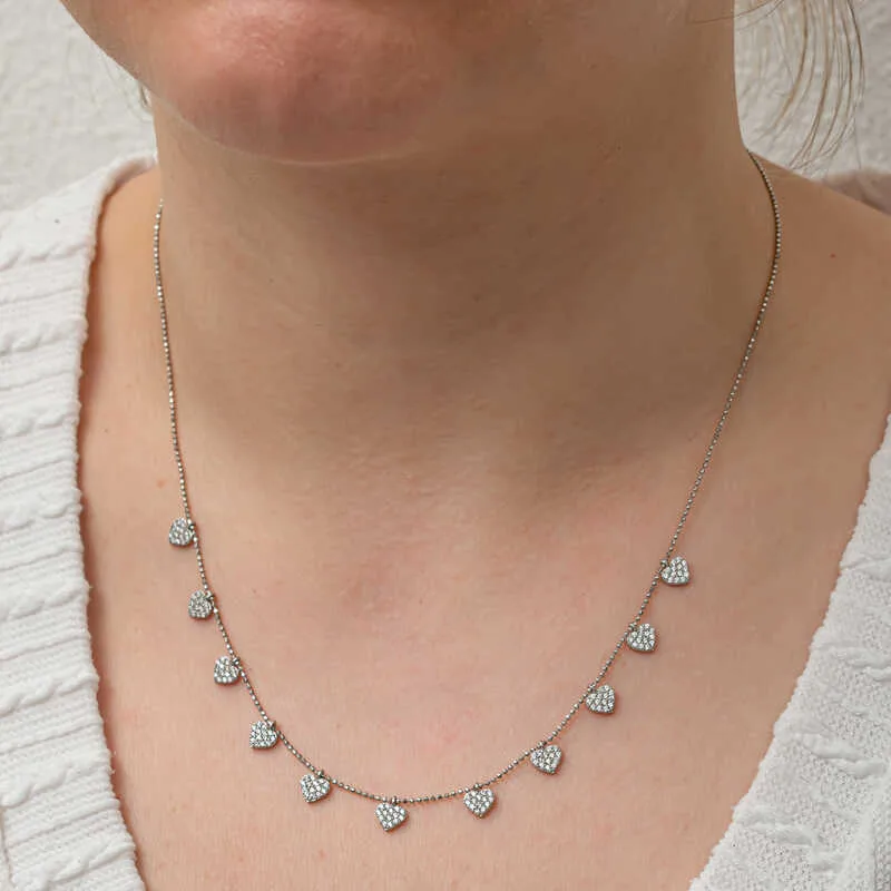 925 Sterling Silver Lucky Heart Necklace for Women | Sterling Silver Heart Pendant Necklace - image 2