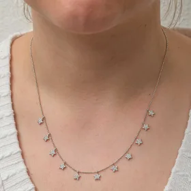 925 Sterling Silver Lucky Star Heart Necklace for Women | Sterling Silver Star Pendant Necklace - image 2 thumbnail