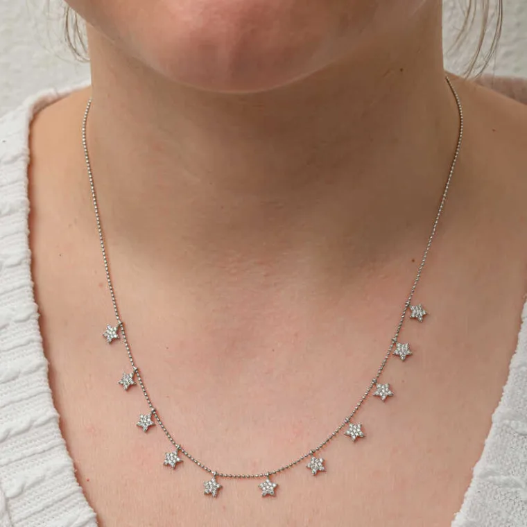 925 Sterling Silver Lucky Star Heart Necklace for Women alternate view
