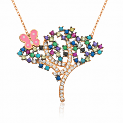 Sterling Silver Bahar Tree Women's Necklace