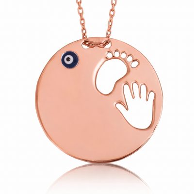 Sterling Silver El Ayak Trace Mother Women's Necklace