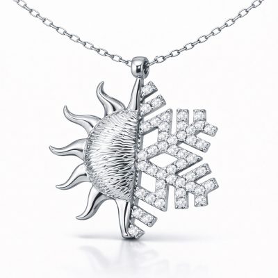 Sterling Silver Sun Kartanesi Women's Necklace