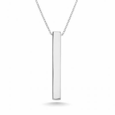 Sterling Silver Women's Bar Necklace