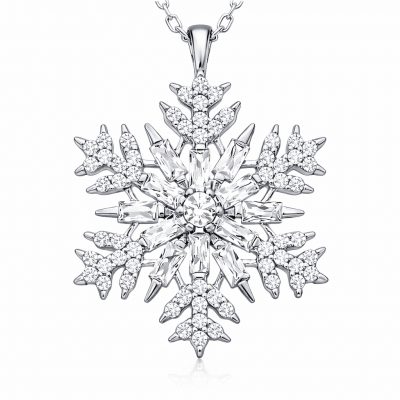 Sterling Silver Snowflake Necklace
