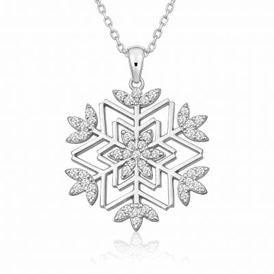 Sterling Silver Snowflake Necklace