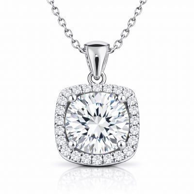 Sterling Silver Kare Mount Single Tas Necklace