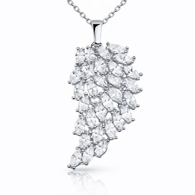 ​Sterling Silver Angel Wing Women's Necklace