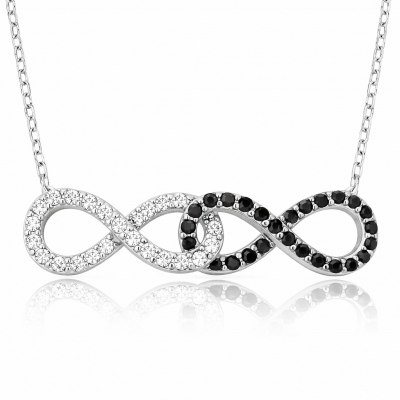 Sterling Silver Infinity Women's Necklace