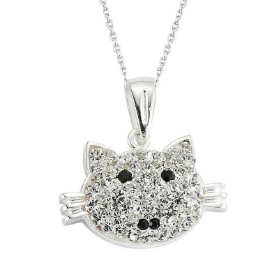 Sterling Silver Cat Women's Necklace