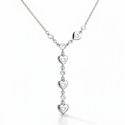Sterling Silver Kalbe Giden Yol Detailed Isiltili Women's Necklace