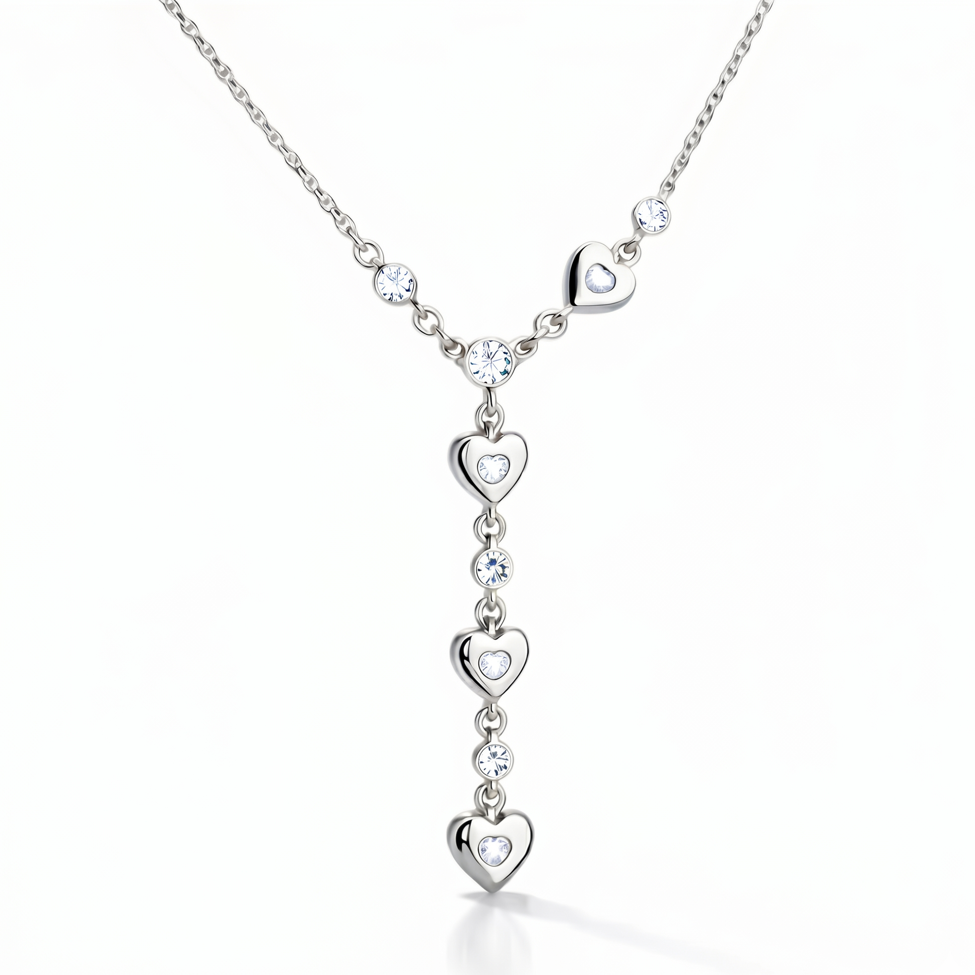 Sterling Silver Kalbe Giden Yol Detailed Isiltili Women's Necklace