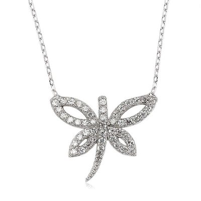 Sterling Silver Dragonfly Women's Necklace