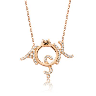 Sterling Silver Single Tas Love Women's Necklace