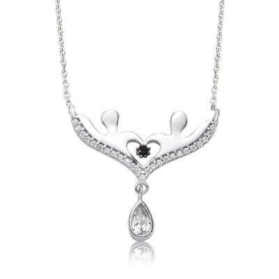 Sterling Silver Lovers Women's Necklace