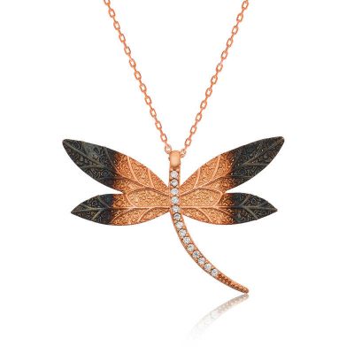 Sterling Silver Dragonfly Women's Necklace