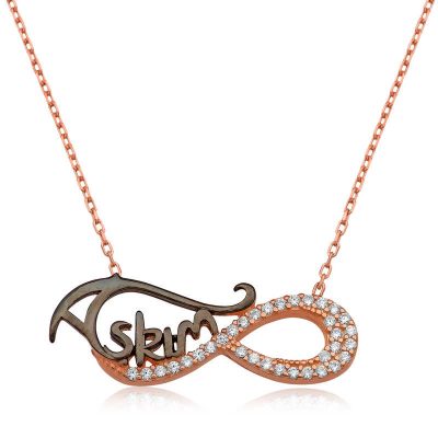 Sterling Silver Sonsuz My Love Written Women's Necklace