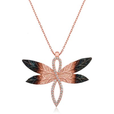 Sterling Silver Dragonfly Women's Necklace