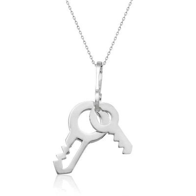 Sterling Silver Key Women's Necklace