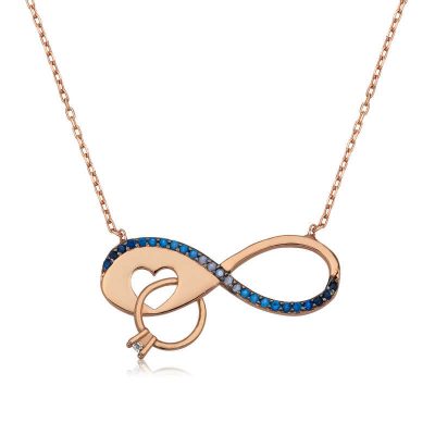 Sterling Silver Infinity Single Tas Necklace
