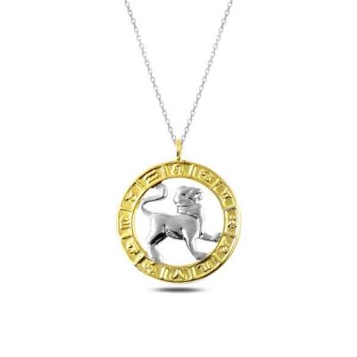 ​Sterling Silver Gold Aslan Burcu Necklace