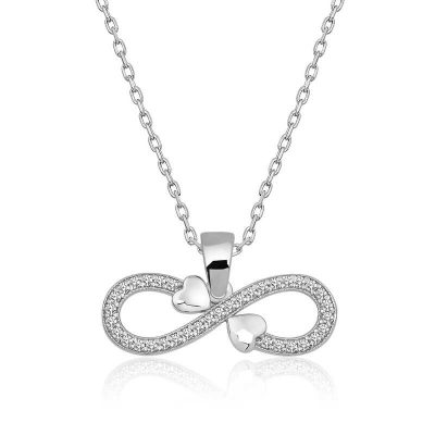 Sterling Silver Infinity Kalpler Women's Necklace