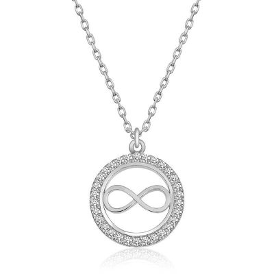 Sterling Silver Minik Infinity Women's Necklace