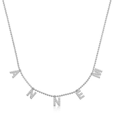​Sterling Silver Mom Written Women's Necklace