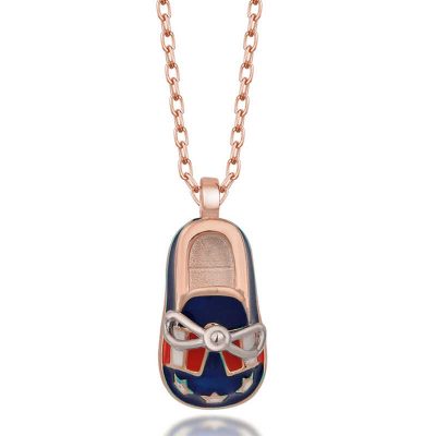Sterling Silver Rose Gold Men's Child Pabuc Women's Necklace