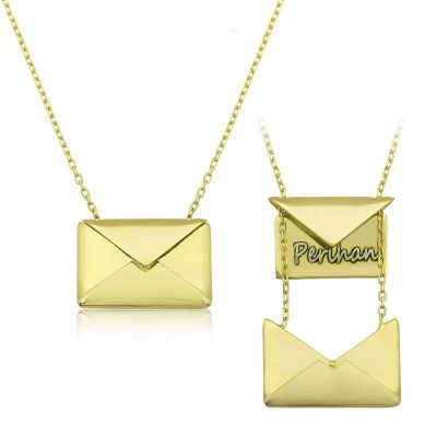 Sterling Silver Gold for Lover Letter Women's Necklace