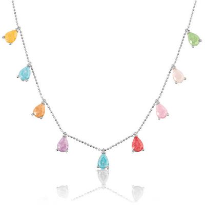 Sterling Silver Renkli Women's Luck Necklace
