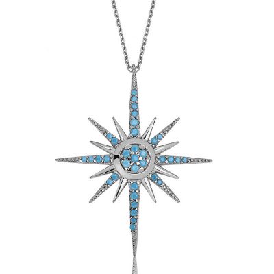 Sterling Silver Kutup Star Women's Necklace