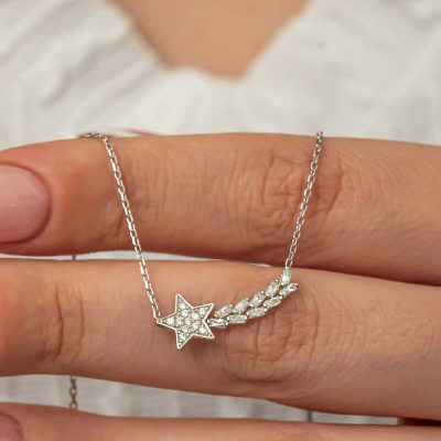 Sterling Silver Kayan Star Women's Necklace