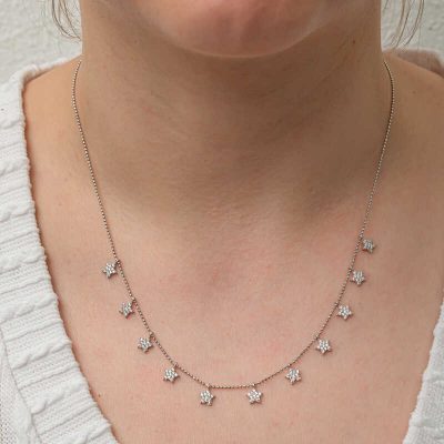 Sterling Silver Star Luck Women's Necklace